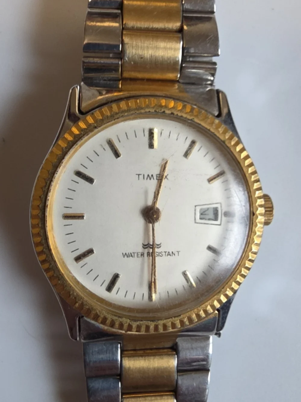 Timex Two-Tone Stainless Steel Watch (Left) + Unbranded Two-Tone Watch (Right)
